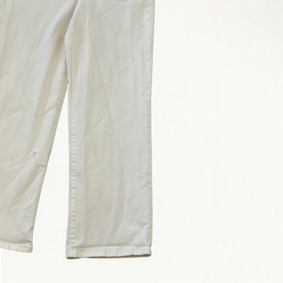 Madewell Slim Wide-Leg Jeans in Tile White Patch Pocket Edition Pants Size 25 - Picture 11 of 12